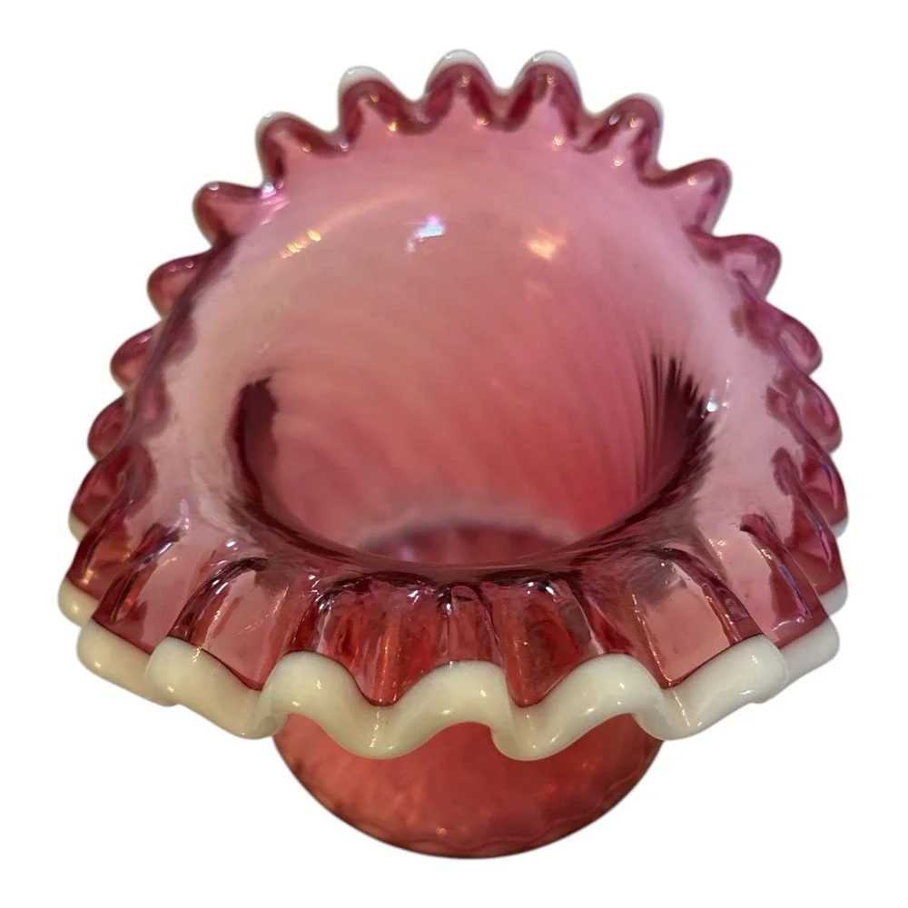 Fenton cranberry spiral